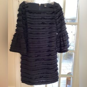 Club Monaco Navy Fringe Dress